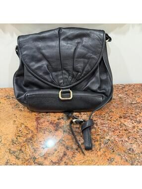 Vintage Giani Bernini Black Leather Handbag